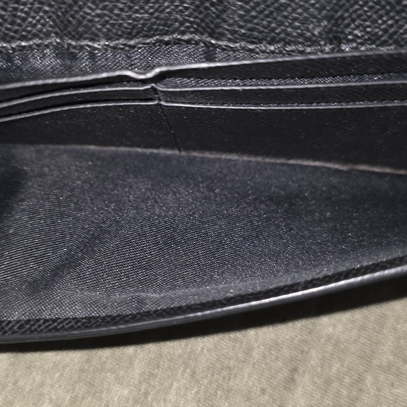 Coach Black Textured Leather Card Case - Picture 4 of 9